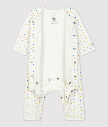 BABIES' FOOTLESS ORGANIC COTTON BODYJAMA