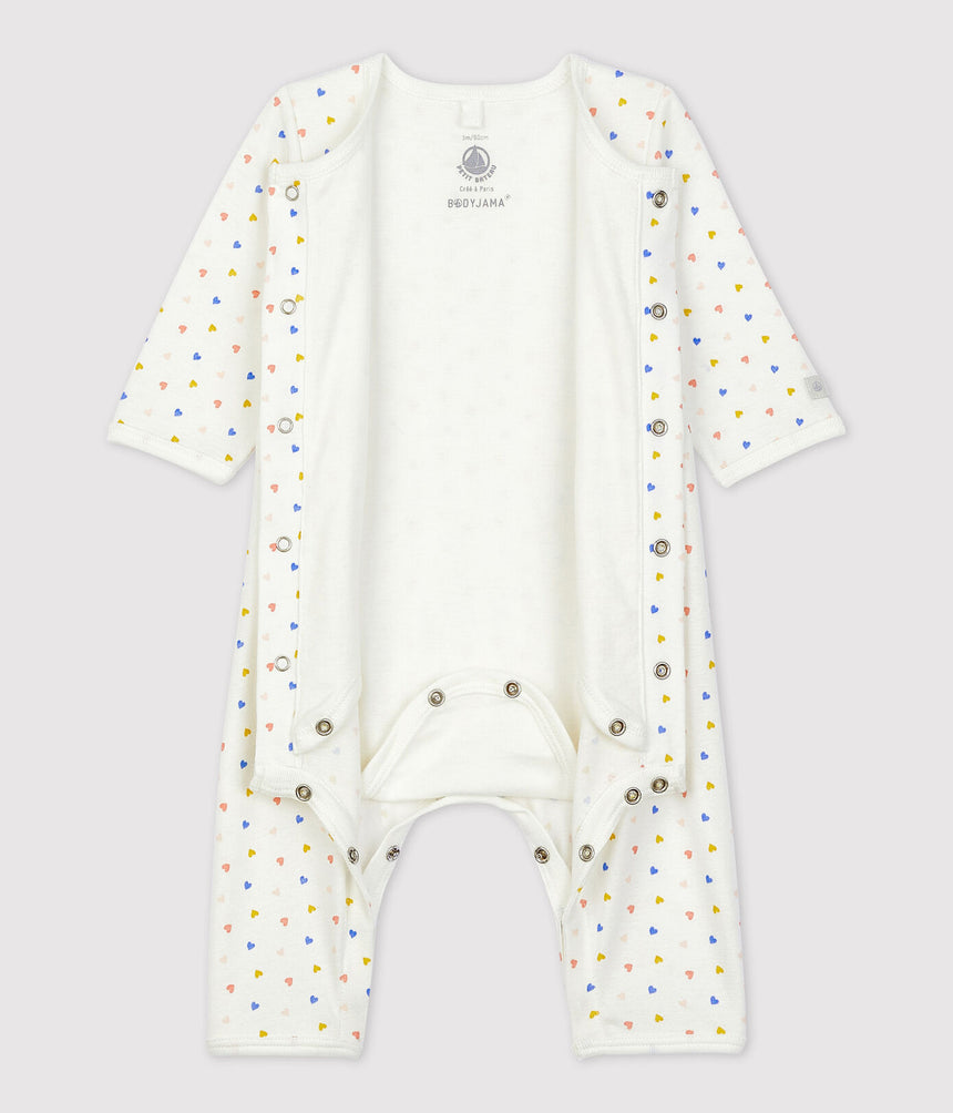 BABIES' FOOTLESS ORGANIC COTTON BODYJAMA