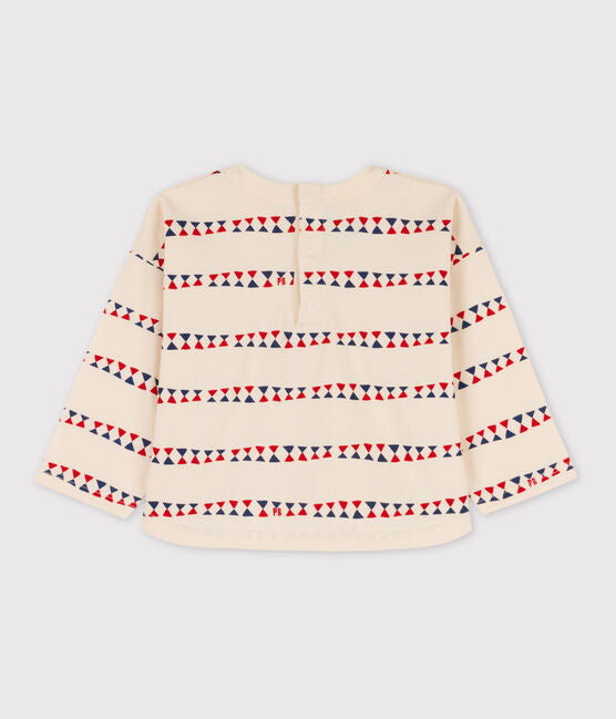 Babies' Long-Sleeved Printed Cotton T-Shirt