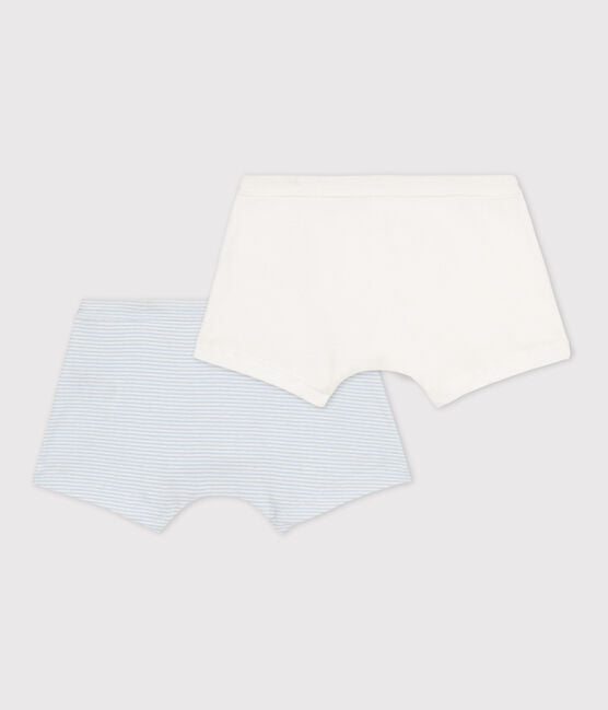 BOYS' PINSTRIPED BOXER SHORTS - 2-PACK