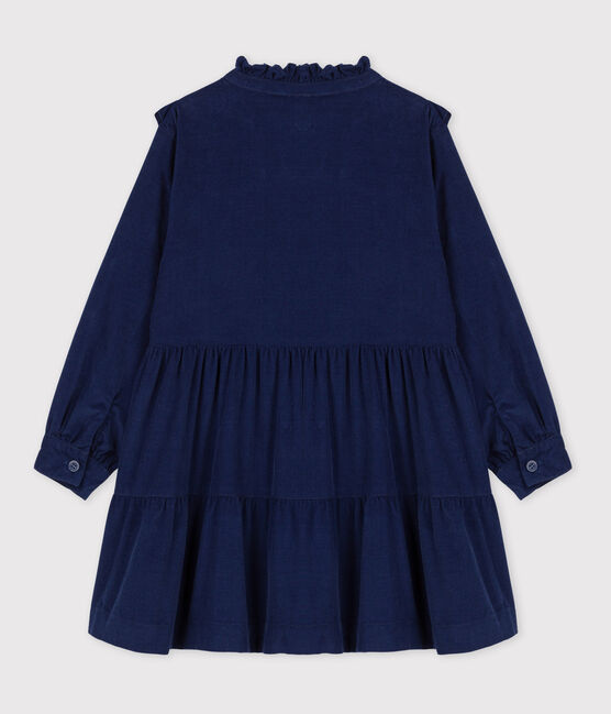 GIRLS' LONG-SLEEVED VELVET DRESS