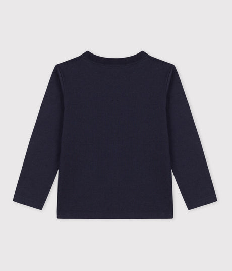 BOYS' LONG-SLEEVED COTTON T-SHIRT