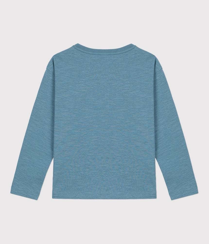 BOYS' LONG-SLEEVED COTTON T-SHIRT