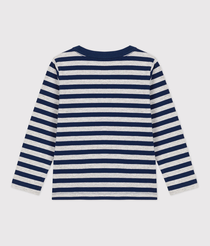 BOYS' LONG-SLEEVED COTTON T-SHIRT