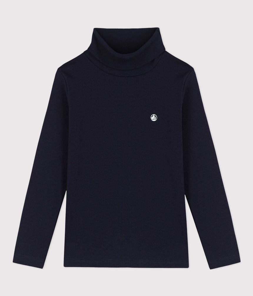 UNISEX CHILDREN'S COTTON POLO NECK