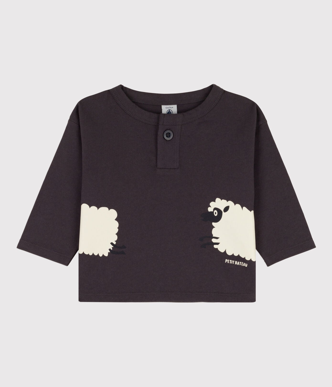 BABIES' LONG-SLEEVED COTTON T-SHIRT