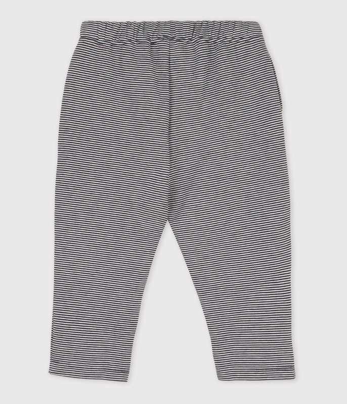 Babies' Thick Jersey Stripy Trousers
