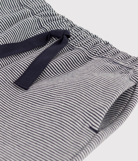 Babies' Thick Jersey Stripy Trousers
