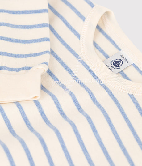 BABIES' COTTON SAILOR STRIPED SWEATSHIRT