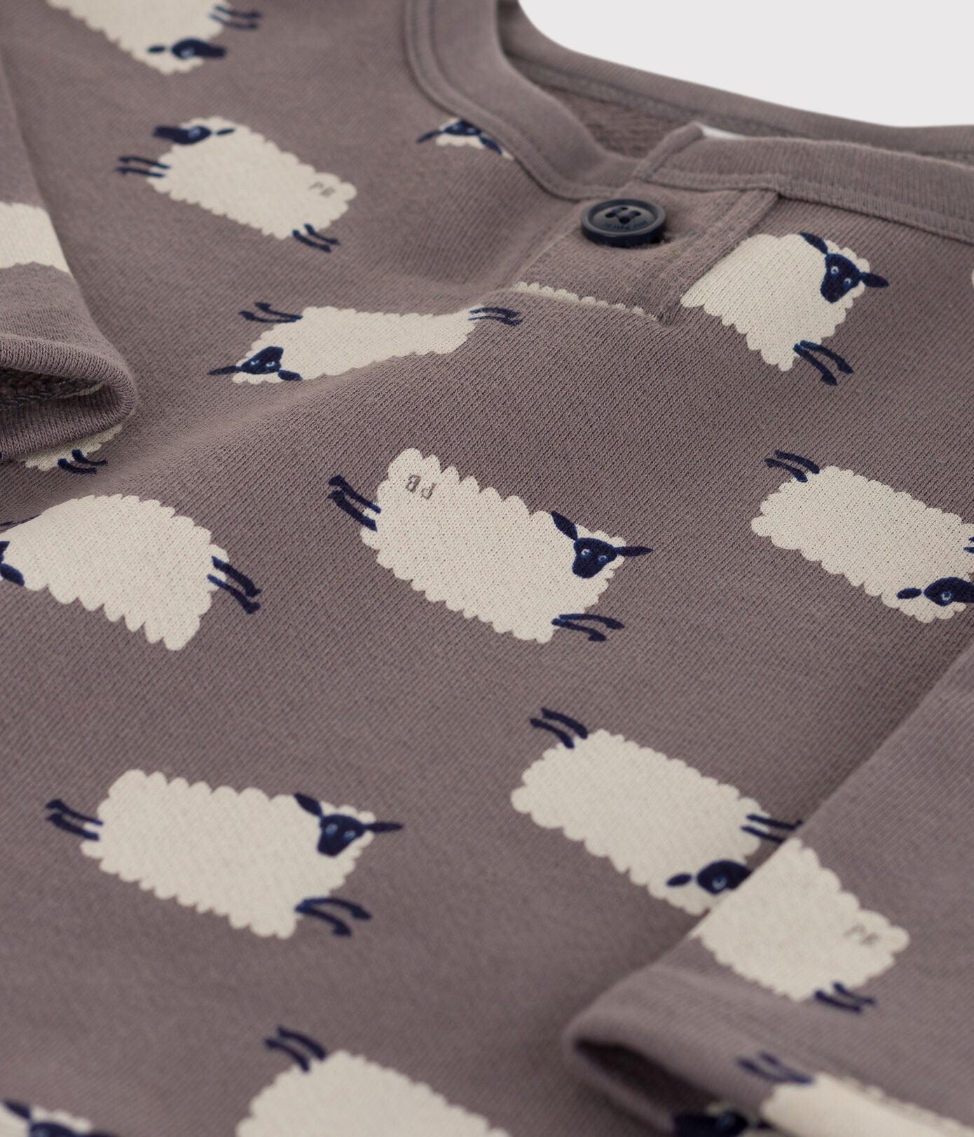 BABIES' SHEEP PRINT FLEECE SWEATSHIRT BABIES' SHEEP PRINT FLEECE SWEATSHIRT