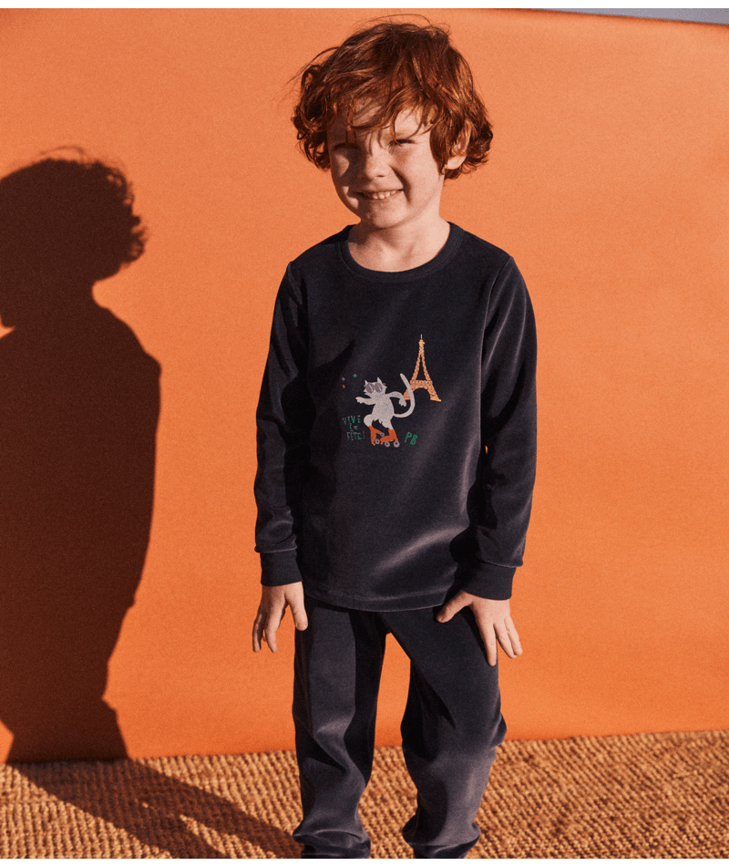CHILDREN'S PARIS VELOUR PYJAMA