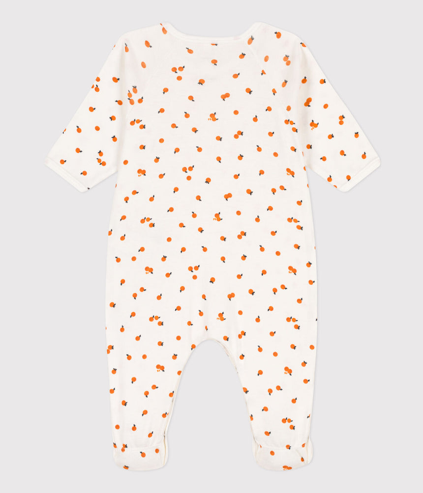 ORANGE COTTON SLEEPSUIT