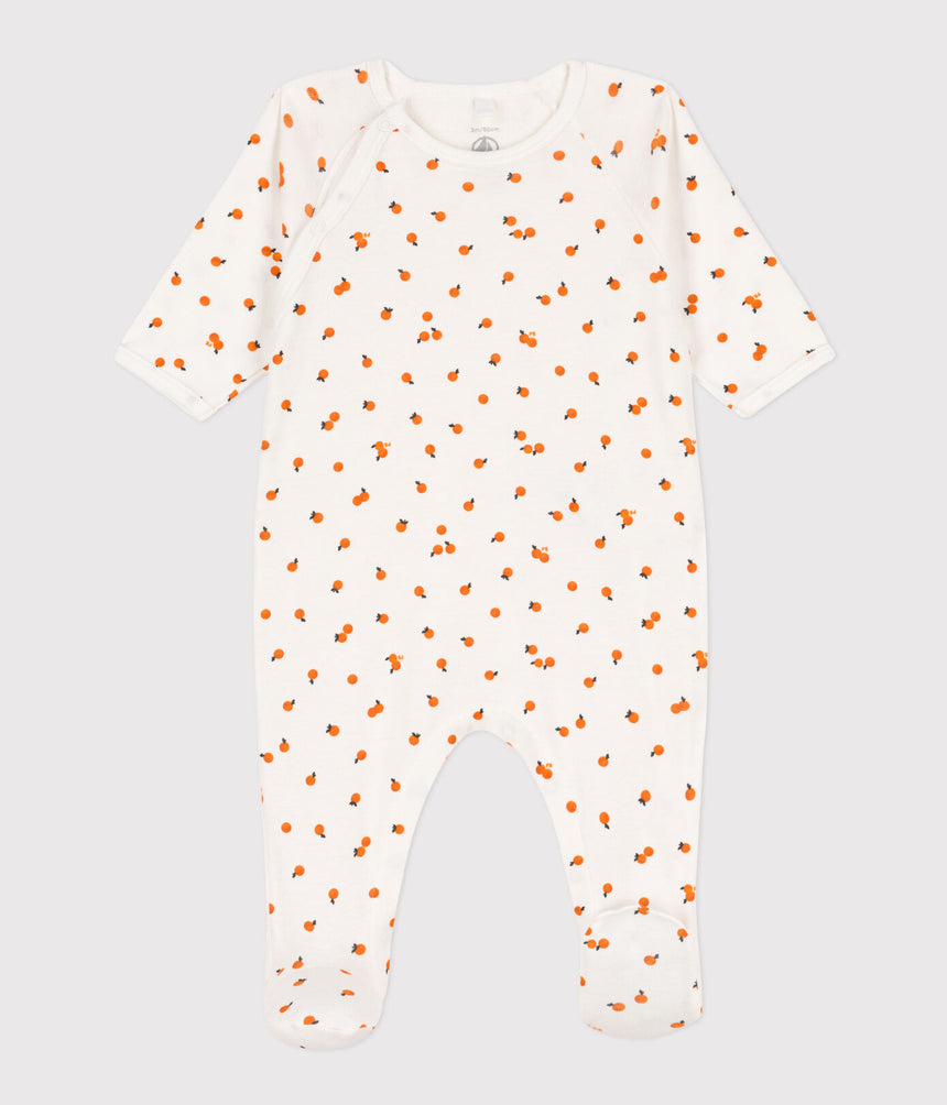 ORANGE COTTON SLEEPSUIT