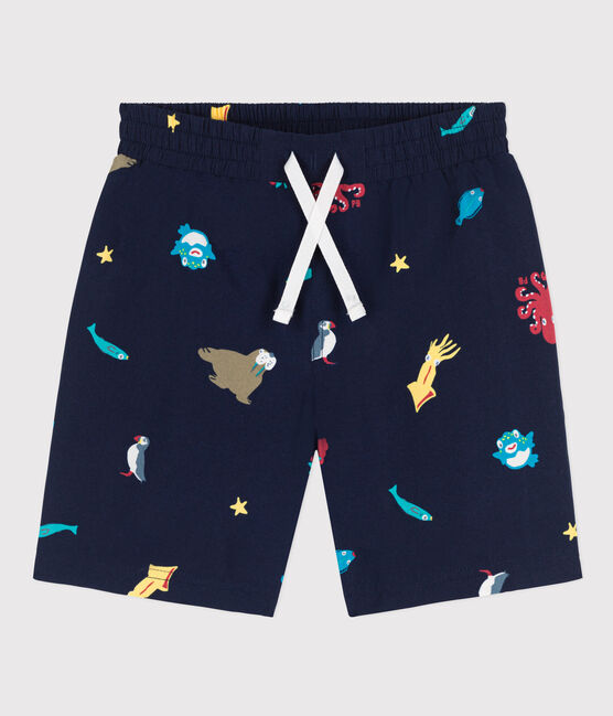 BOYS' RECYCLED PRINTED SWIM SHORTS