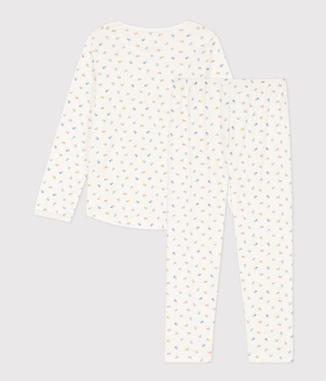 GIRLS' FLORAL COTTON PYJAMAS