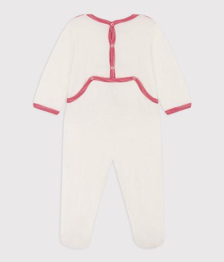 BABIES' 130 YEARS VELOUR SLEEPSUIT