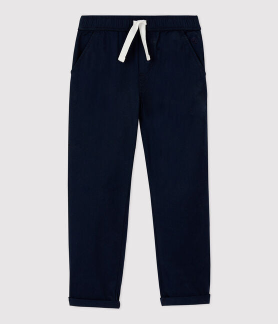 BOYS' REGULAR COTTON SERGE TROUSERS