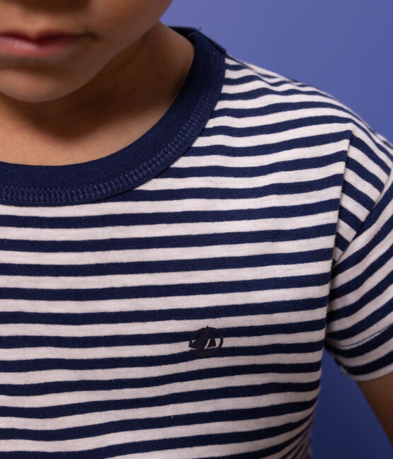 BOYS STRIPED COTTON T-SHIRT BOYS STRIPED COTTON T-SHIRT