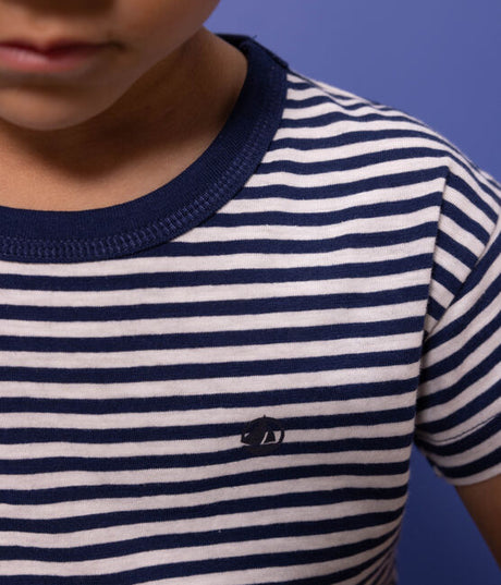 BOYS STRIPED COTTON T-SHIRT