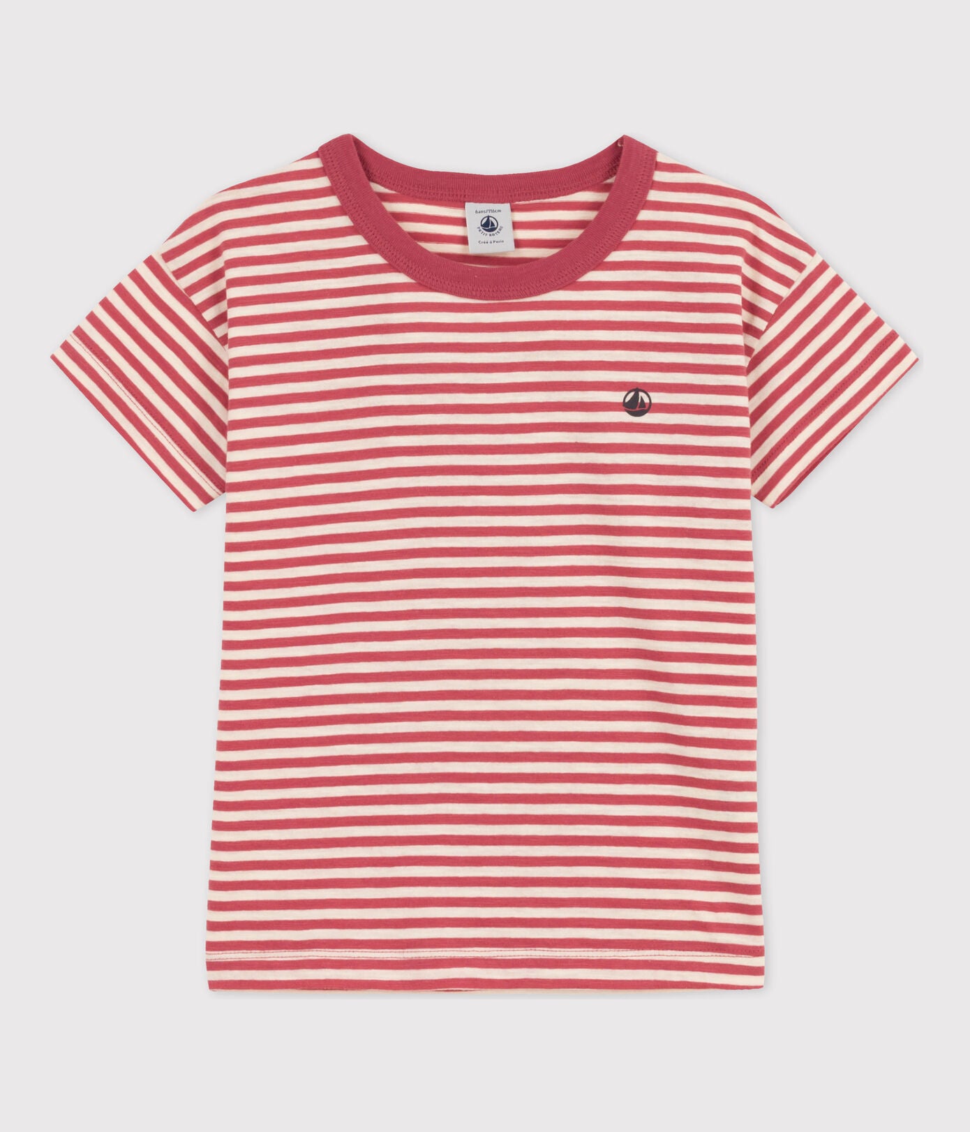 BOYS STRIPED COTTON T-SHIRT BOYS STRIPED COTTON T-SHIRT