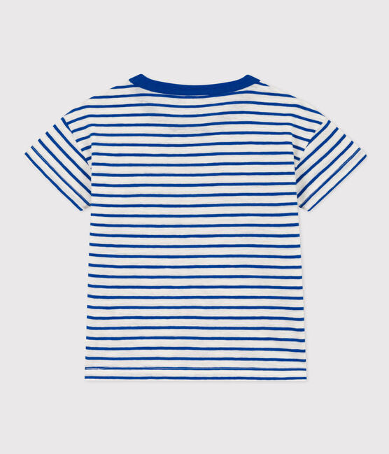 CHILDERNS STRIPY UNISEX COTTON T-SHIRT