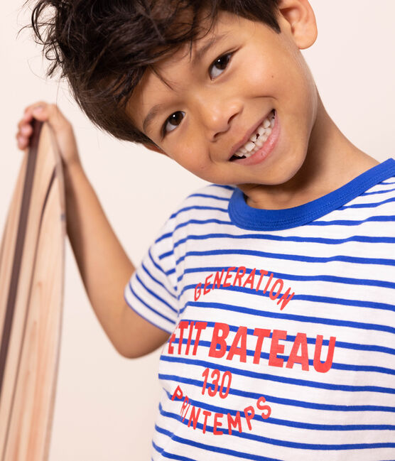 CHILDERNS STRIPY UNISEX COTTON T-SHIRT