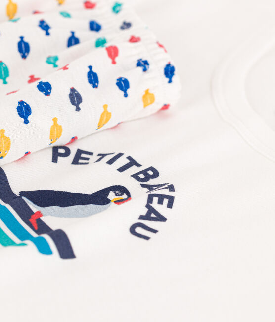 BOYS' SEA ANIMALS SHORT COTTON PYJAMAS