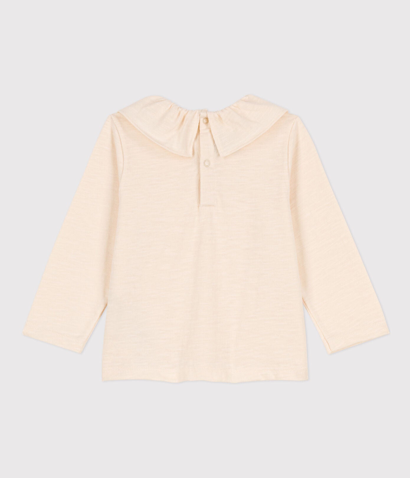 BABIES' LONG-SLEEVED SLUB JERSEY BLOUSE BABIES' LONG-SLEEVED SLUB JERSEY BLOUSE