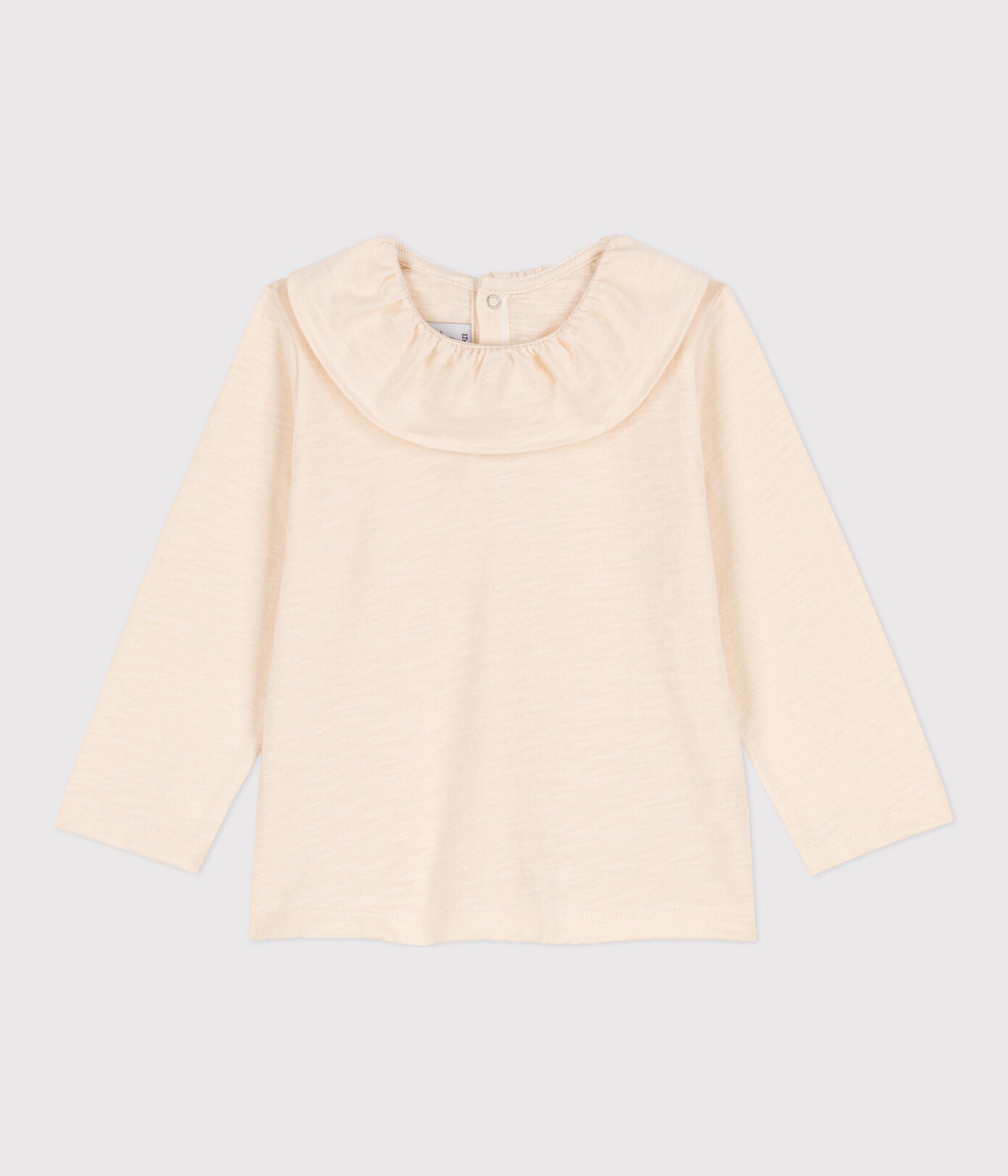 BABIES' LONG-SLEEVED SLUB JERSEY BLOUSE BABIES' LONG-SLEEVED SLUB JERSEY BLOUSE