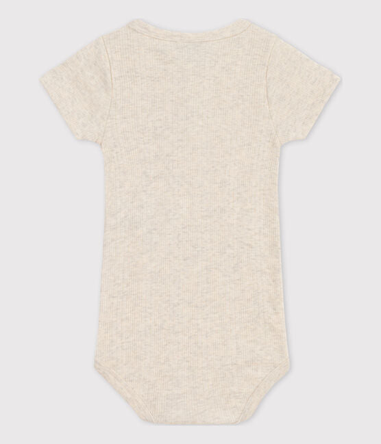 BABIES SHORT-SLEEVED COTTON BODYSUIT WITH HENLEY NECK BABIES SHORT-SLEEVED COTTON BODYSUIT WITH HENLEY NECK