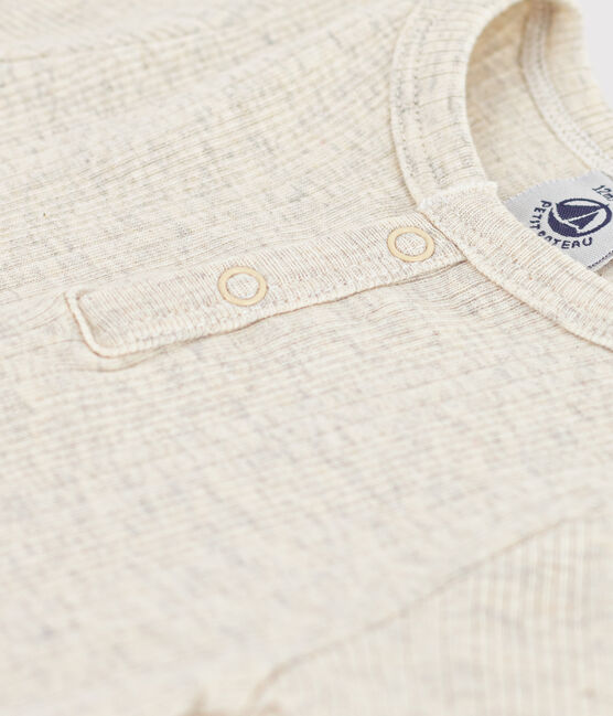 BABIES SHORT-SLEEVED COTTON BODYSUIT WITH HENLEY NECK BABIES SHORT-SLEEVED COTTON BODYSUIT WITH HENLEY NECK