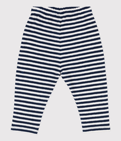 Babies' Striped Brushed Terry Toweling Trousers