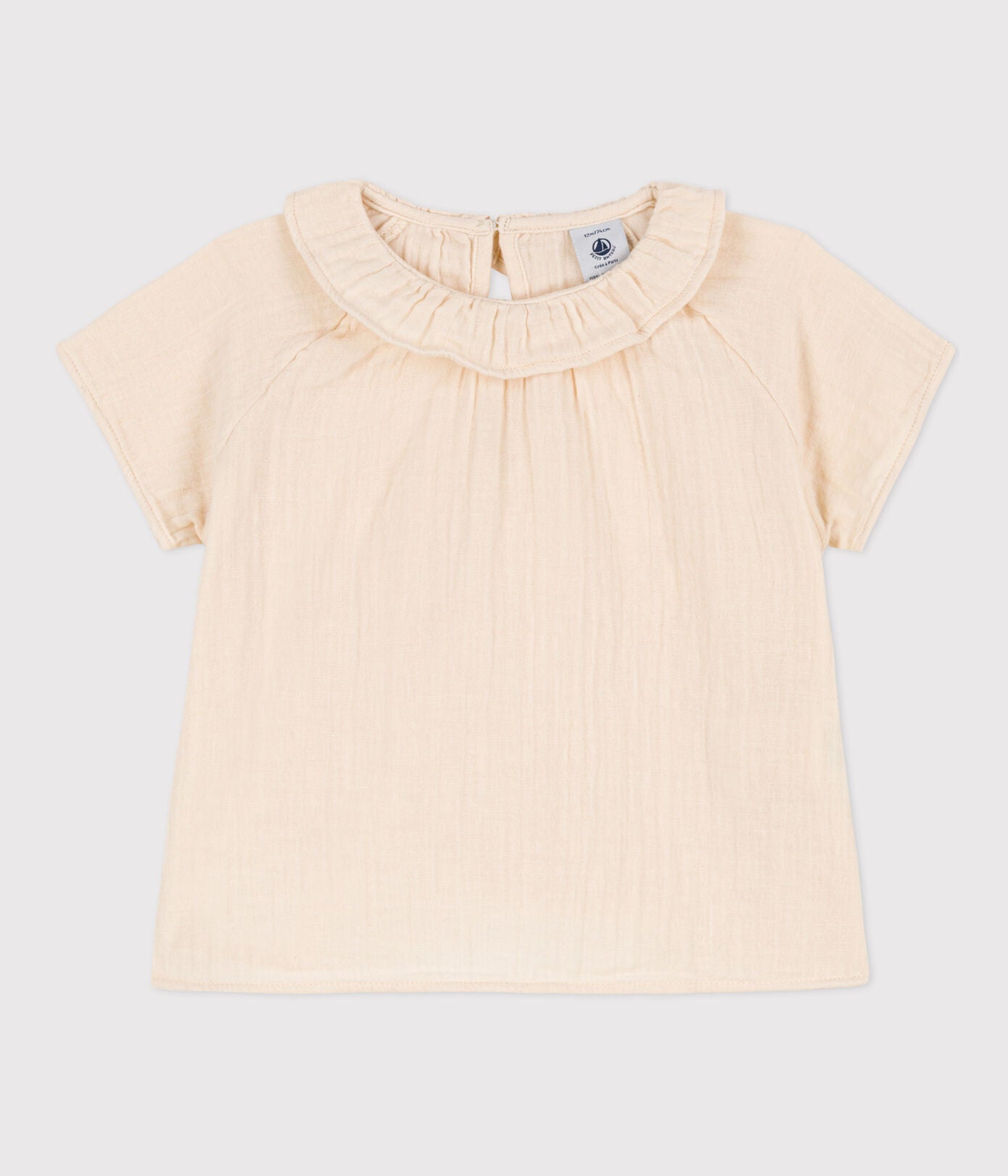 BABIES SHORT-SLEEVED COTTON GAUZE BLOUSE BABIES SHORT-SLEEVED COTTON GAUZE BLOUSE