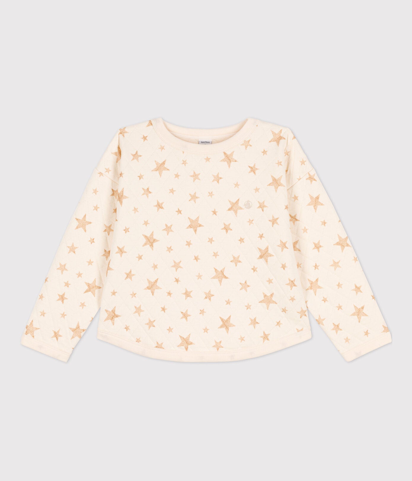 GIRLS' PRINTED TUBE KNIT SWEATSHIRT
