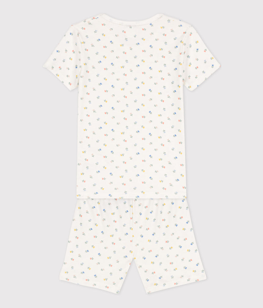 GIRLS' SNUGFIT SHORT COTTON PYJAMAS