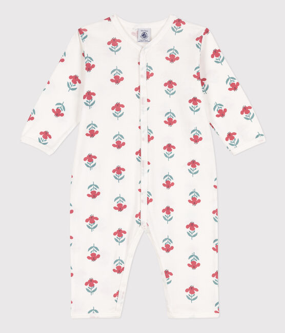 Floral Footles Cotton Sleepsuit