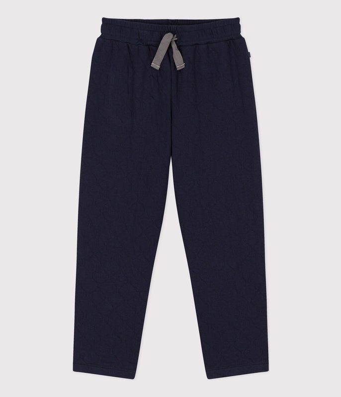 BOYS' QUILTED TUBE KNIT TROUSERS