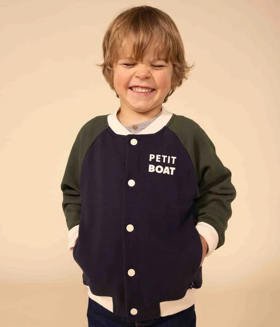 BOYS' FLEECE BASEBALL JACKET