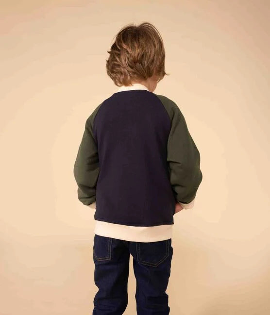 BOYS' FLEECE BASEBALL JACKET