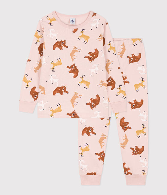 Girls Animal Fleece Pyjamas