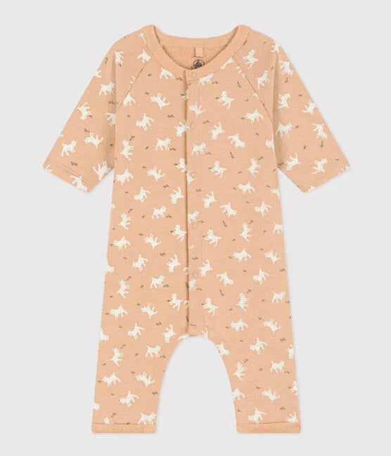 BABIES' FLEECE JUMPSUIT