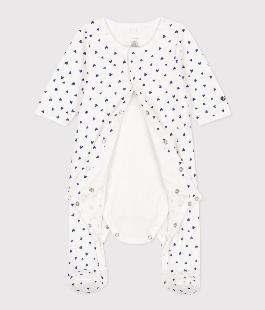 HEART PATTERNED TUBE KNIT BODYJAMA