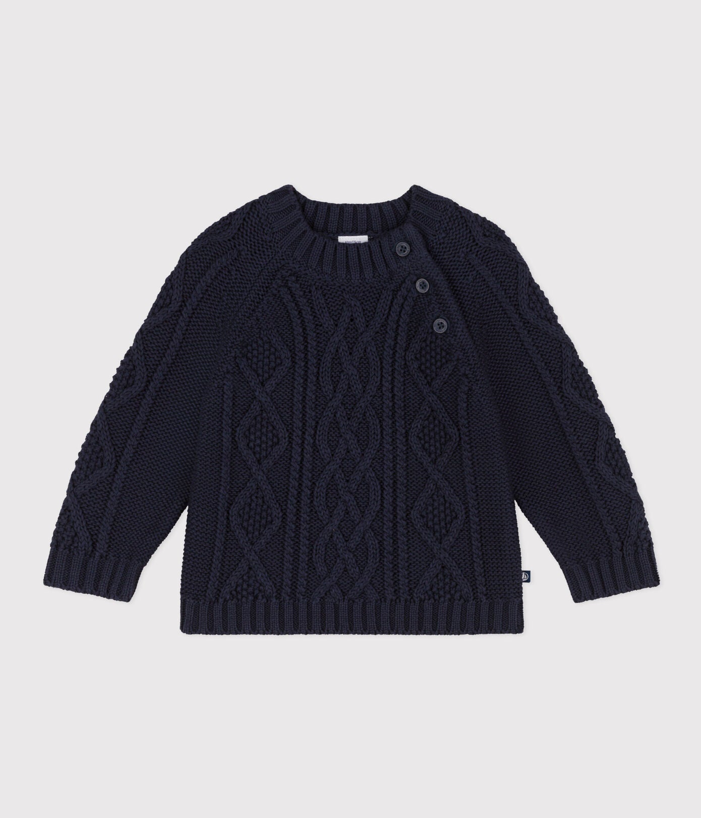 Babies' Cable Knit Cotton Pullover Babies' Cable Knit Cotton Pullover