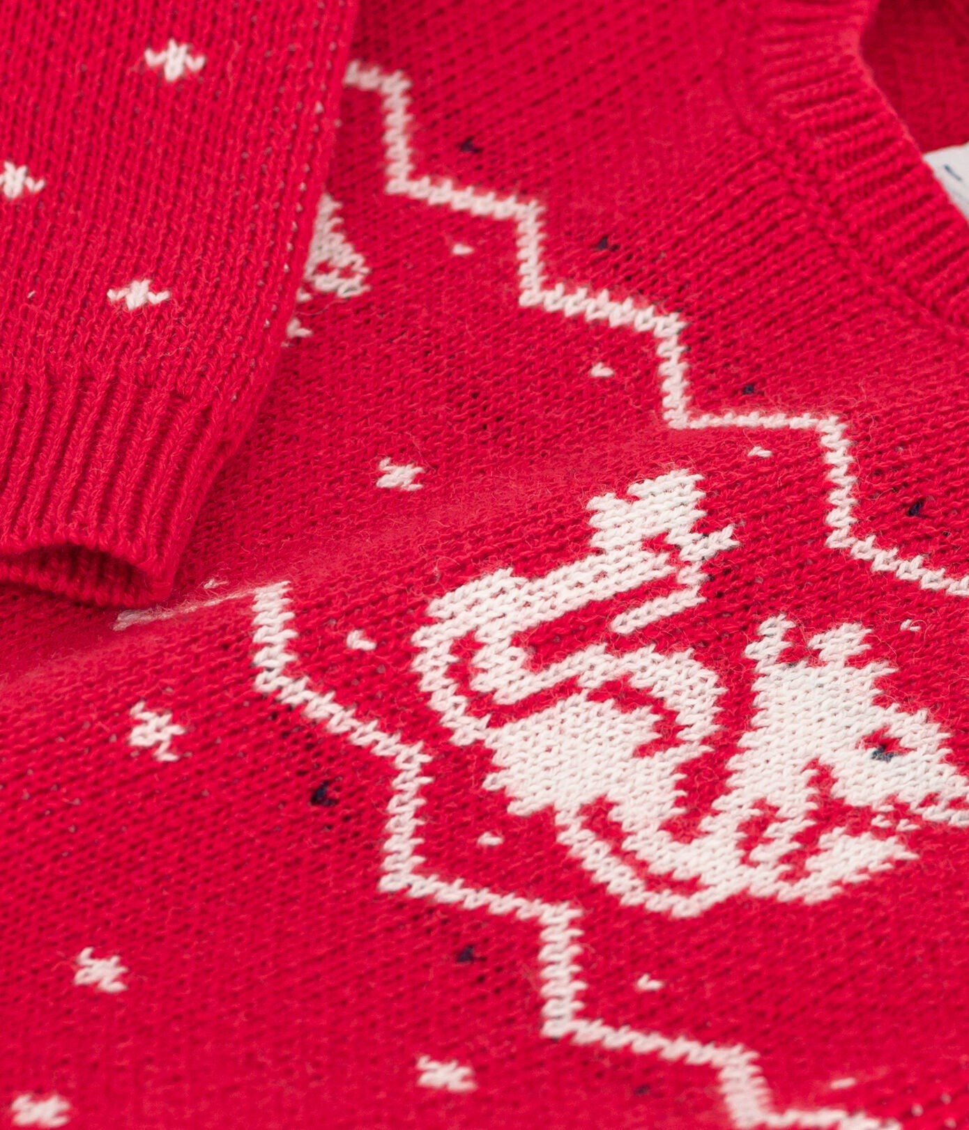 BABIES' WOOL/COTTON KNITTED PULLOVER BABIES' WOOL/COTTON KNITTED PULLOVER