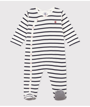 BABIES' STRIPY RIP KNIT PYJAMAS