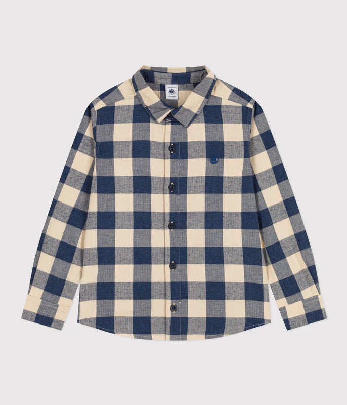 Boys' Checked Cotton Flannel Shirt Boys' Checked Cotton Flannel Shirt