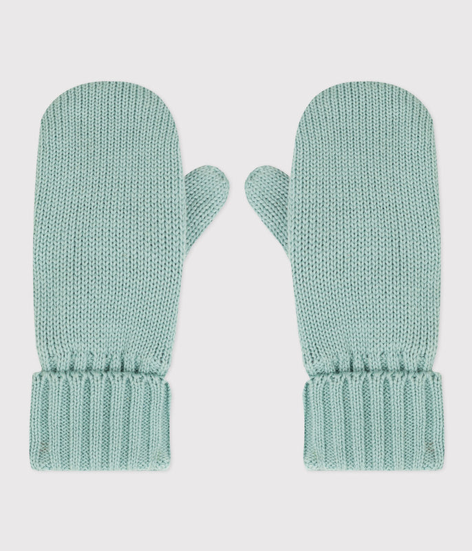 UNISEX FLEECE LINED KNITTED MITTENS