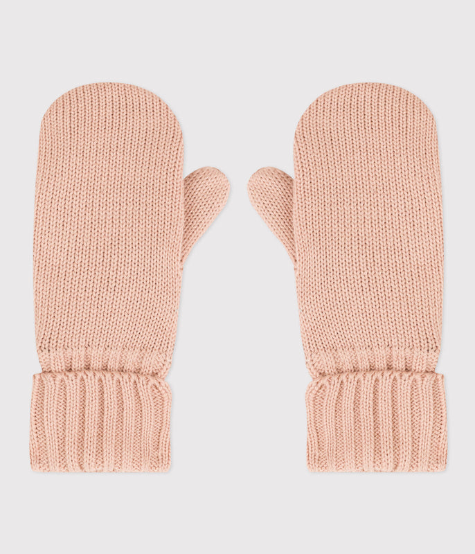 UNISEX FLEECE LINED KNITTED MITTENS