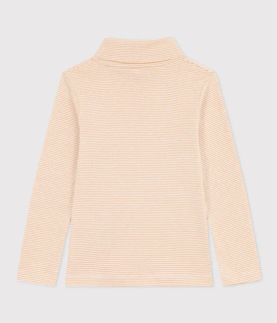 CHILDREN'S UNISEXSTRIPY COTTON POLO NECK