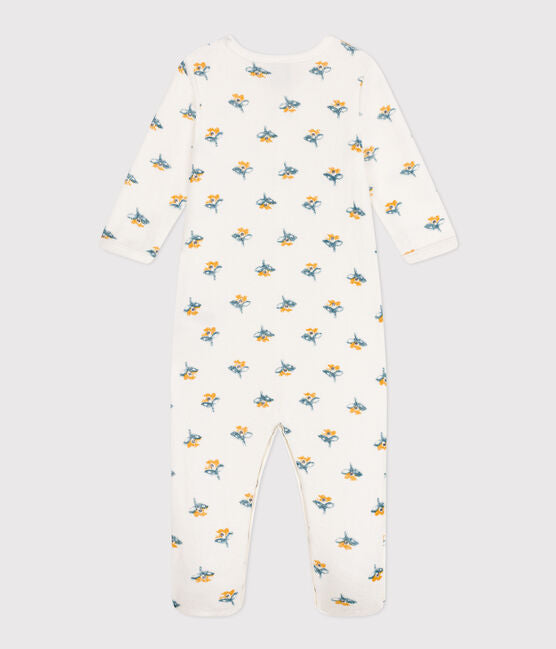 BABIES' FLORAL FLEECE PYJAMA